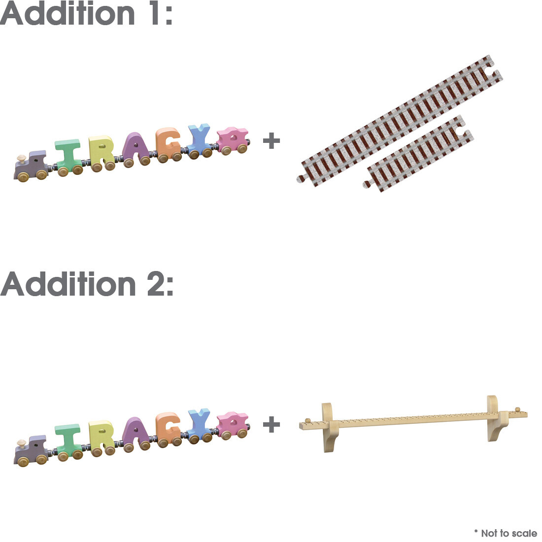NameTrains Pastel 5Letter Name — Maple Landmark