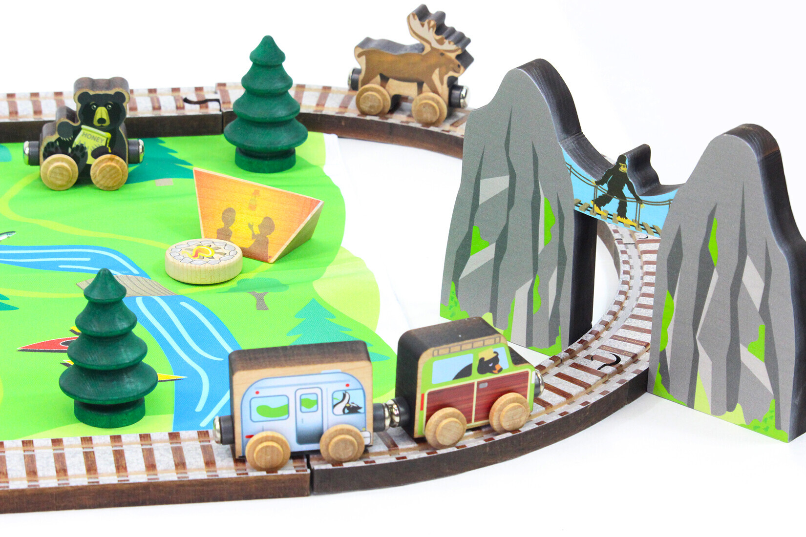 Trtiny Math Adventure Train NameTrains Mountain Adventure Train Set | Made in USA — Maple Landmark