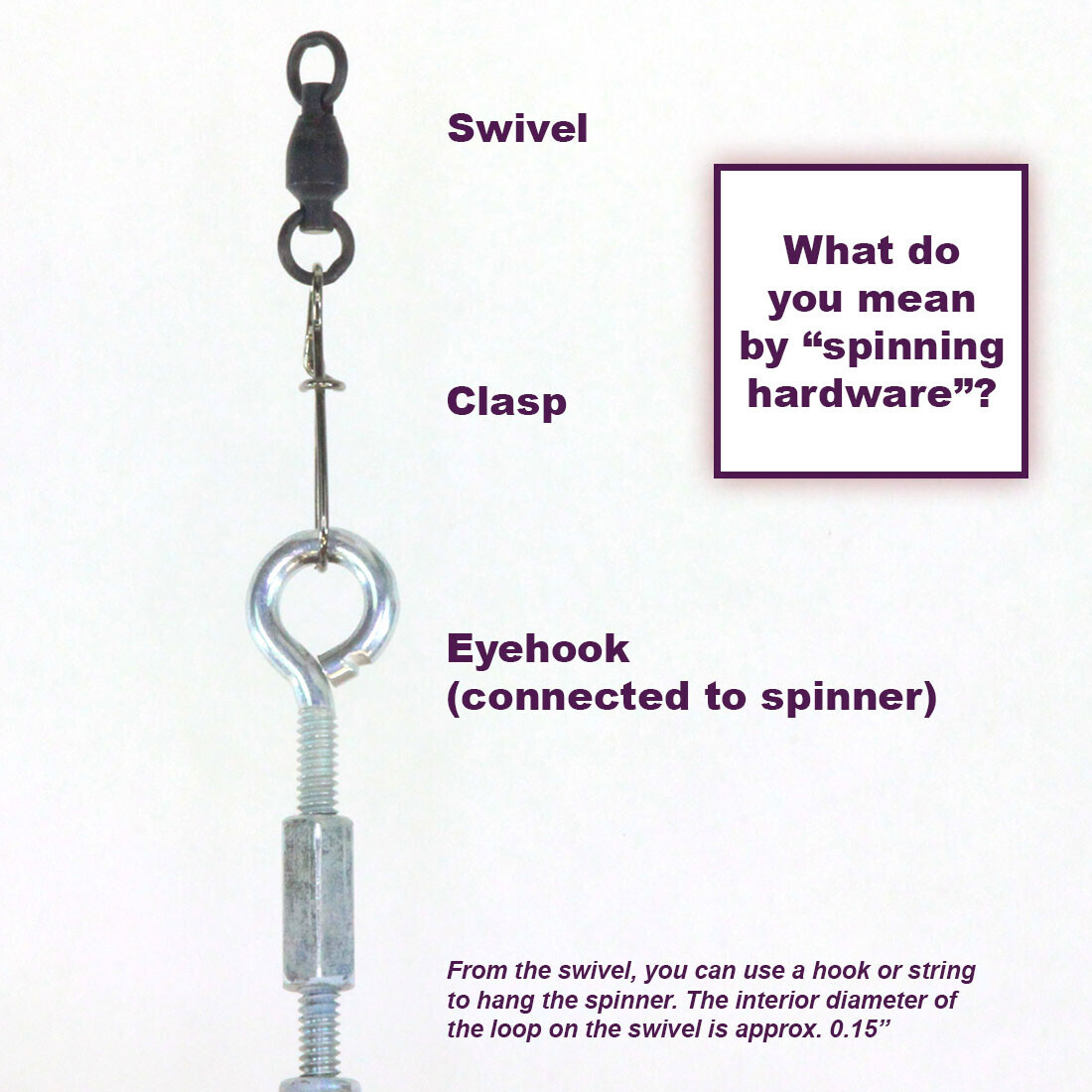 Hardware Spinner Natural Wind Spinner — Maple Landmark