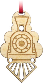 Black Train Engine Ornament Made in USA Maple Landmark 60410