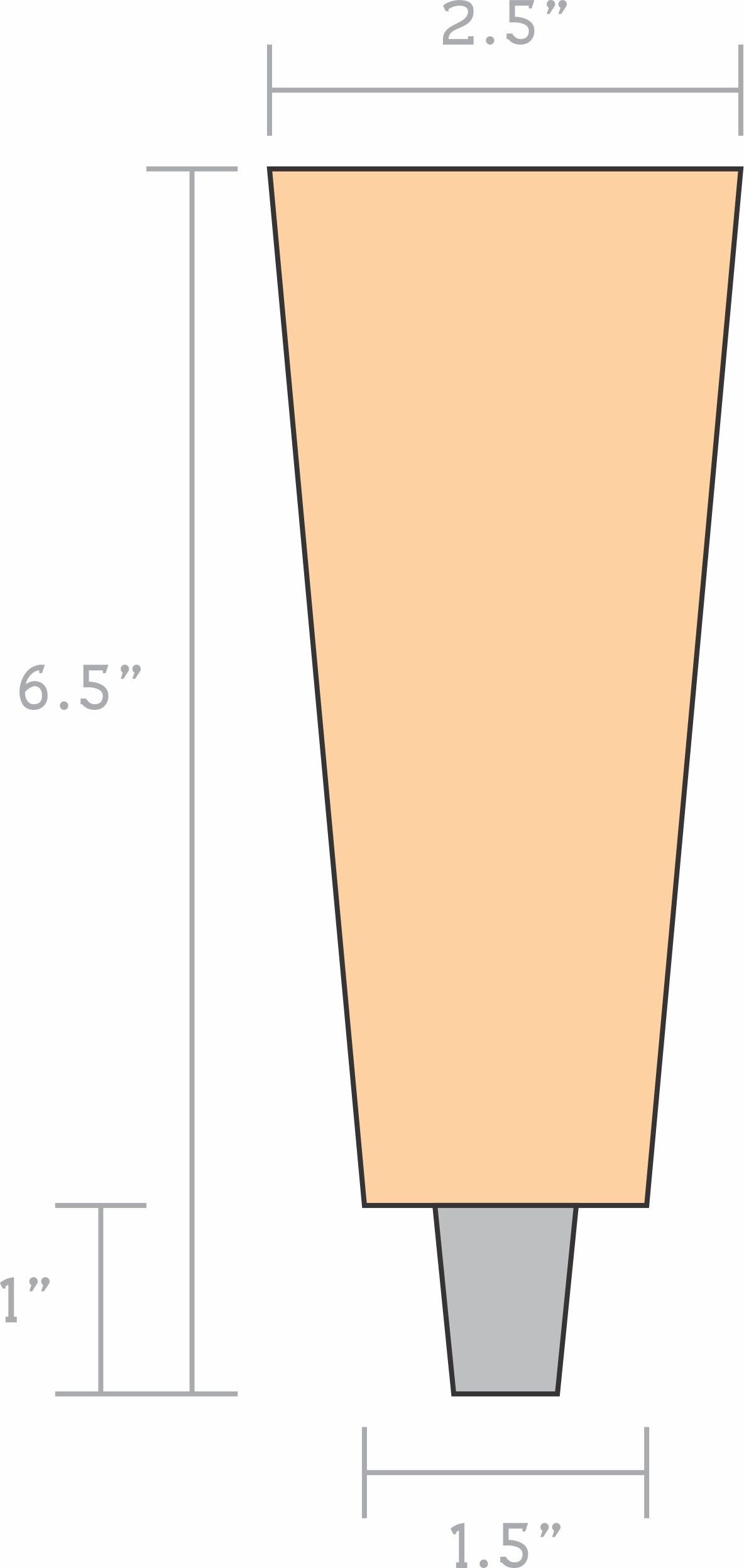 6.5" Tapered Solid Maple Tap Handle — Maple Landmark